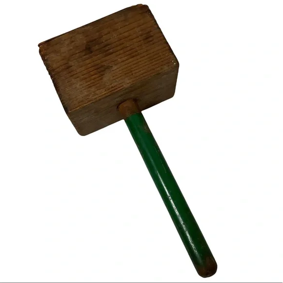 Vintage Kitchen Mallet Wood Handmade Crafted Primitive Antique Farmhouse Decor